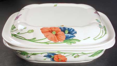 Amapola 2 Quart Square Microwave Baker with Lid