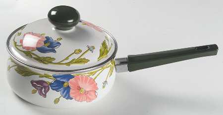Amapola 2 Quart Metal Covered Saucepan