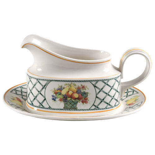 Basket Gravy Boat & Underplate/Relish