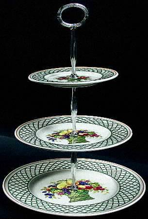 Basket 13 7/8"-14 1/4" 3-Tiered Serving Tray(DP,SP,BB) HC