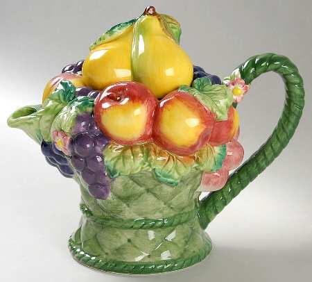 Basket Figural Teapot & Lid
