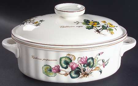 Botanica 2 Quart Oval Covered Casserole