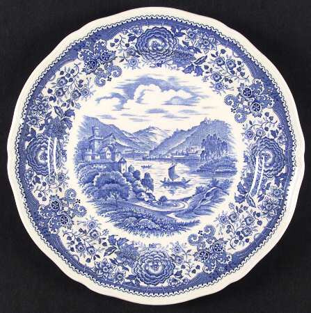 Burgenland Blue (Brown Backstamp) by Villeroy &amp; Boch