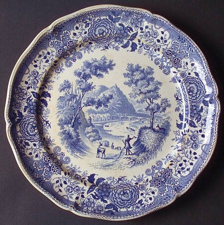 Burgenland Blue (Green Blue, Black Backstamp) by Villeroy &amp; Boch