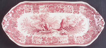 Burgenland Maroon Large Sandwich Tray