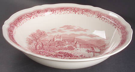 Burgenland Maroon 10" Large Salad Serving Bowl