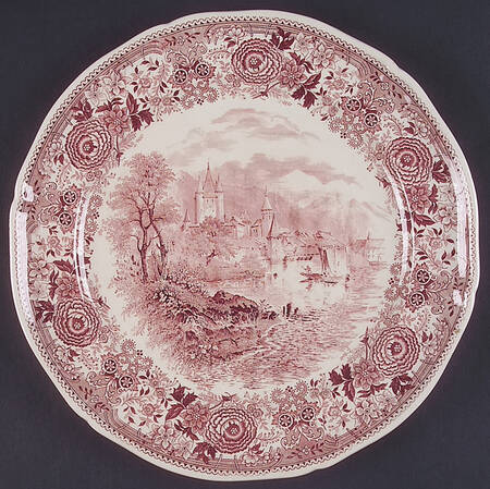 Burgenland Maroon 12" Chop Plate (Round Platter)
