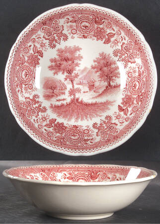 Burgenland Maroon Coupe Cereal Bowl