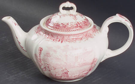 Burgenland Maroon Teapot & Lid