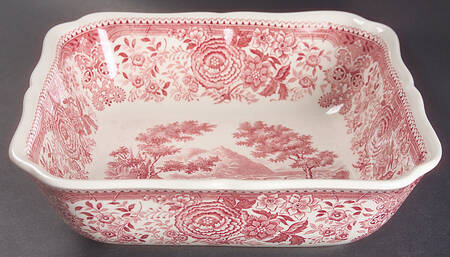 Burgenland Maroon 8" Square Vegetable Bowl