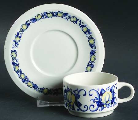 Cadiz Flat Demitasse Cup & Saucer Set