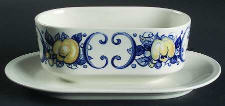 Cadiz Gravy Boat with Attached Underplate