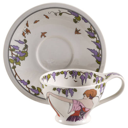 Design 1900 Footed Cup & Saucer Set