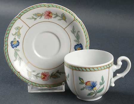 Indian Summer Flat Demitasse Cup & Saucer Set