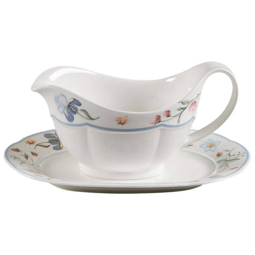 Mariposa (Bone China) Gravy Boat & Underplate/Relish