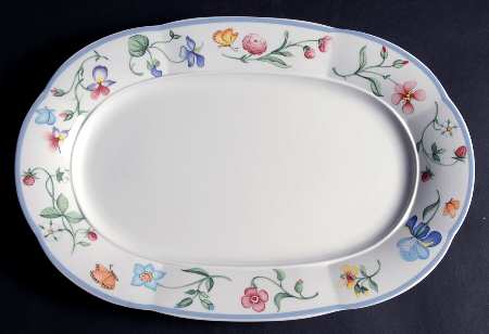 Mariposa (Bone China) 15" Oval Serving Platter by Villeroy & Boch