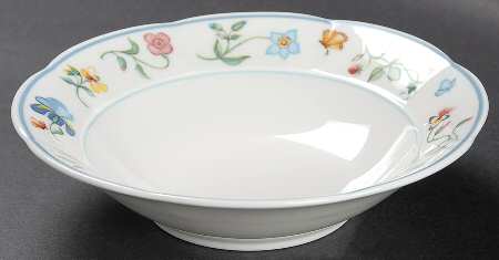 Mariposa (Bone China) Fruit/Dessert (Sauce) Bowl