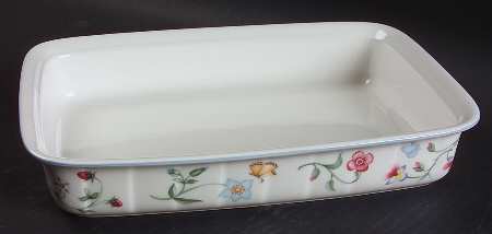 Mariposa (Bone China) 10" Rectangular Baker
