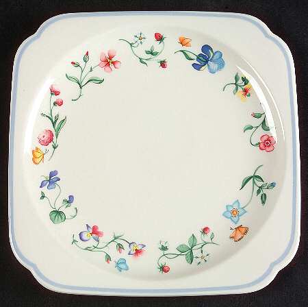 Mariposa (Bone China) Square Oven-To-Table Plate