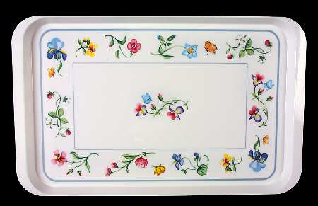Mariposa (Bone China) Plastic Serving Tray