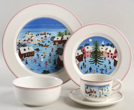 Naif Christmas 5 Piece Place Setting