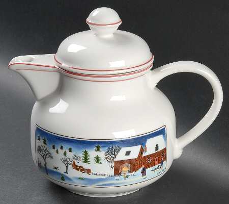 Naif Christmas Teapot & Lid