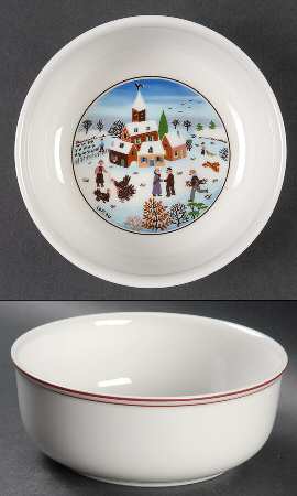 Naif Christmas Soup/Cereal Bowl