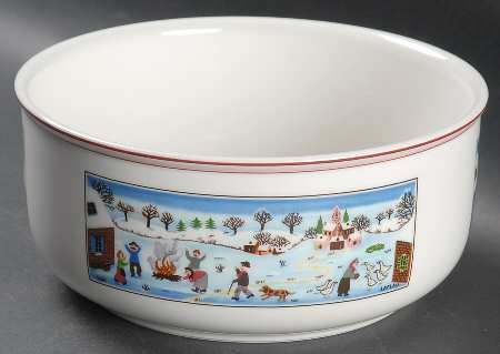 Naif Christmas 7" Round Vegetable Bowl