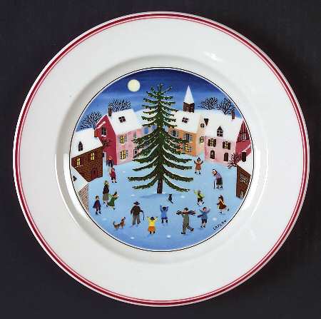 Naif Christmas Salad Plate
