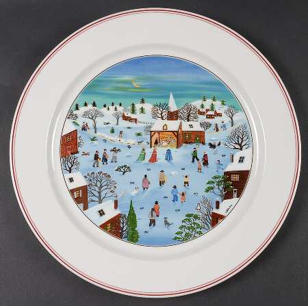 Naif Christmas 12" Chop Plate (Round Platter)