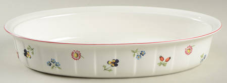 Petite Fleur 12" Oval Baker