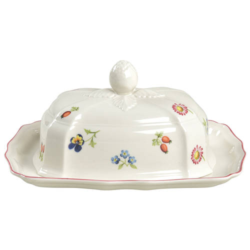 Petite Fleur Rectangular Covered Butter