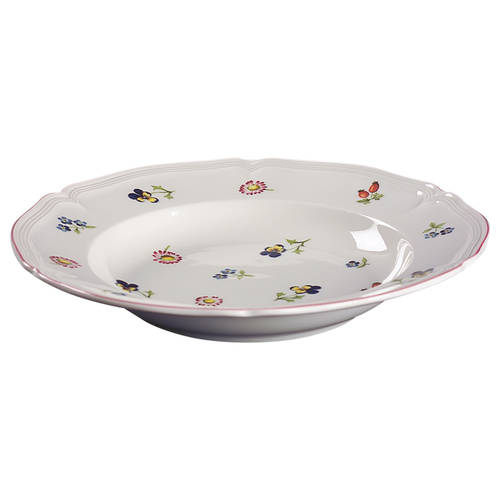 Petite Fleur Large Rim Soup Bowl