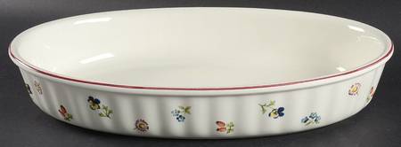 Petite Fleur 14" Oval Baker