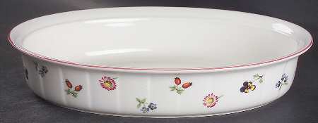 Petite Fleur 11" Oval Baker