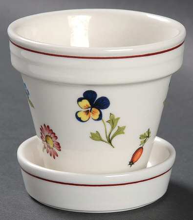 Petite Fleur 2" Flower Pot & Underplate