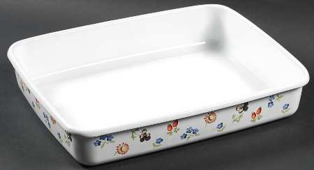 Petite Fleur 11" Metal Rectangular Baker