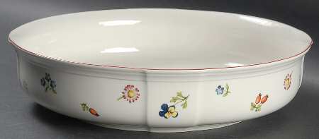 Petite Fleur Round Shallow Bowl