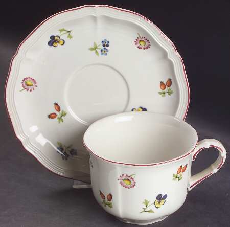 Petite Fleur Breakfast Cup & Cream Soup Saucer Set