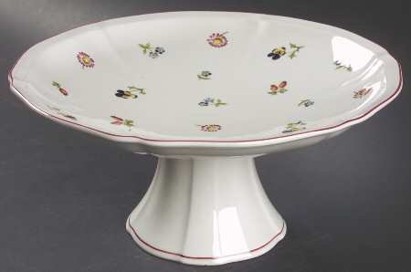 Petite Fleur Round Compote (Height X Width)
