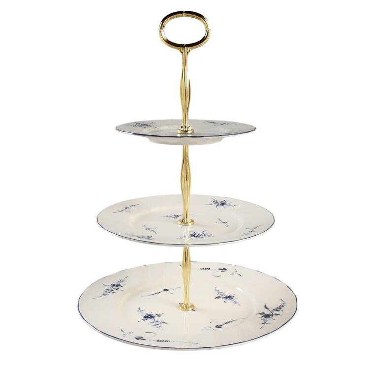 Vieux Luxembourg 13 7/8"-14 1/4" 3-Tiered Serving Tray(DP,SP,BB) HC