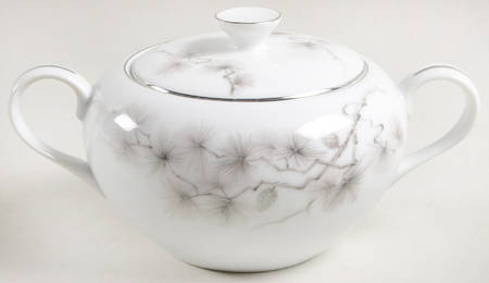 Autumn Pine Sugar Bowl & Lid