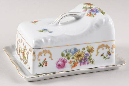 VIT21 (CZECH) Cheese Dish with Lid (Wedge)