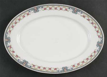 VIT69 12" Oval Serving Platter by Victoria (Czech)