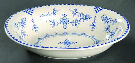 VKI1 10" Oval Vegetable Bowl