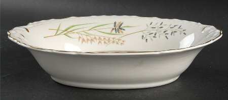 Amaryllis 10" Oval Vegetable Bowl