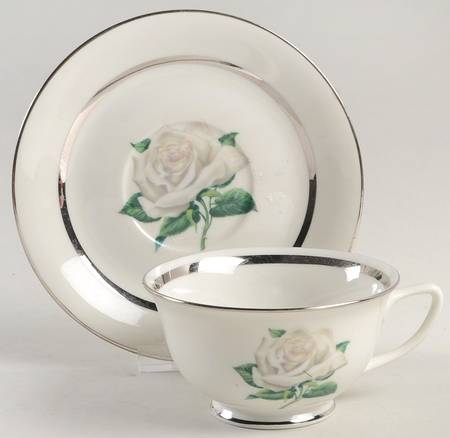 Manor House Footed Cup & Saucer Set