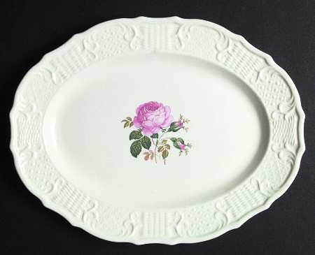 June Rose 13" Oval Serving Platter