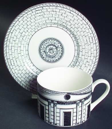 Colosseum Flat Cup & Saucer Set