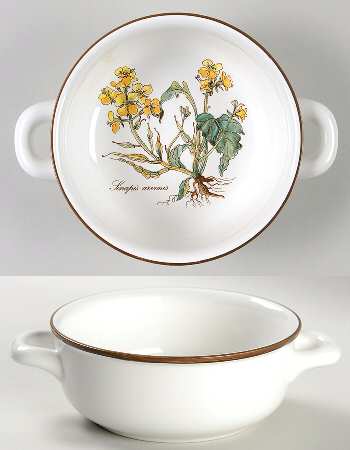 Botanica Flat Cream Soup Bowl